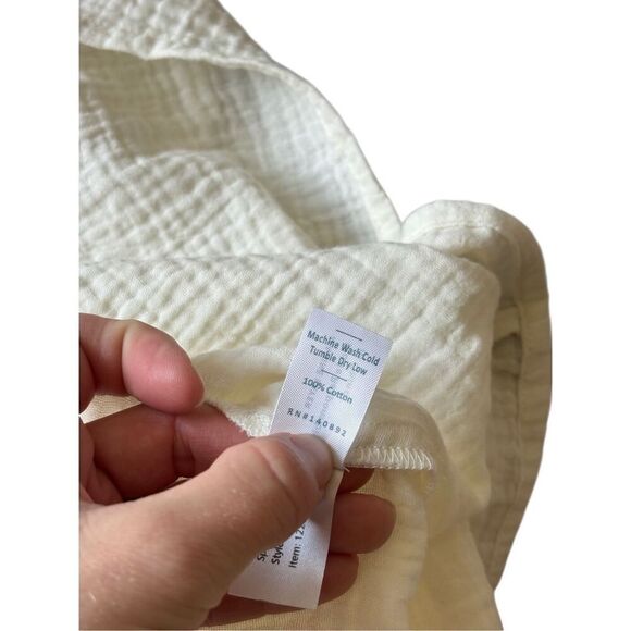 Marine Layer Corinne Maxi Dress Size M Colorblock White Gray Sleeveless - Picture 6 of 8